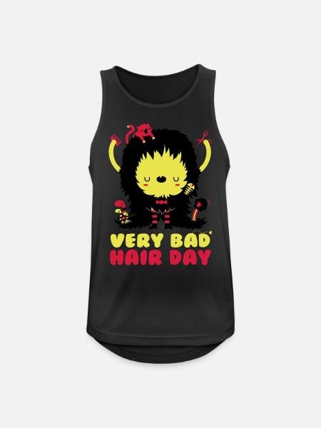 bad_hair_day - Men's Breathable Tank Top - black