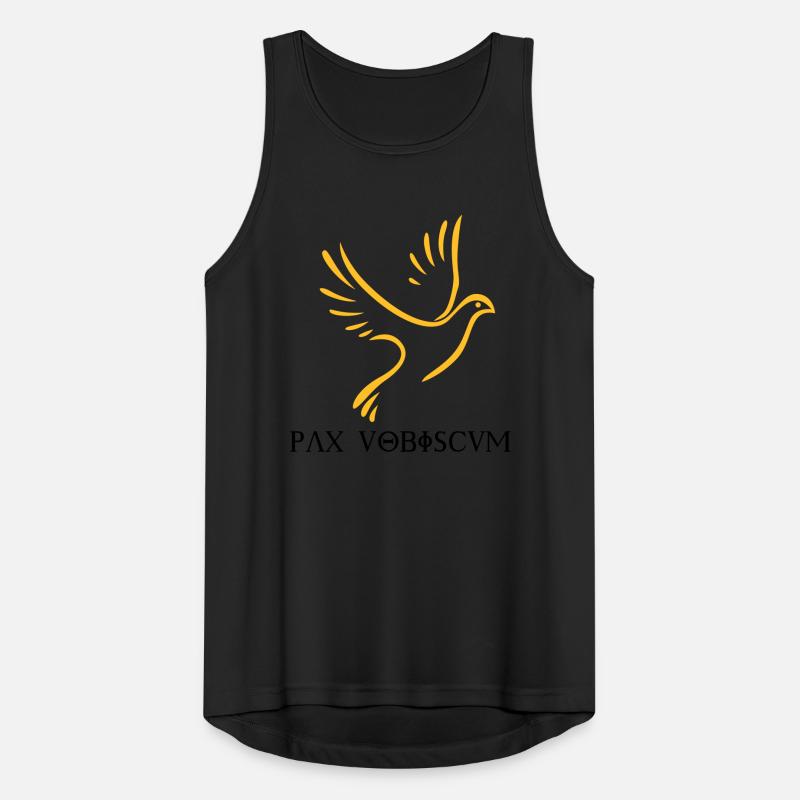 Pax vobiscum - Friede sei mit euch! Männer Tank Top atmungsaktiv