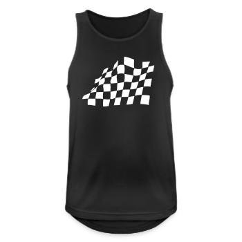 RACE, AIM, FLAG - Débardeur respirant Homme - noir - Devant - Nick (188cm)