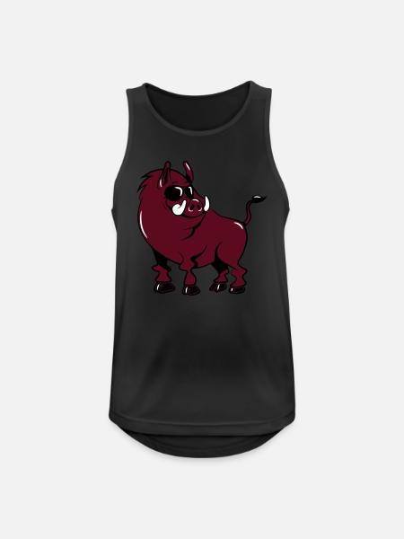 Wild boobs cool cute funny sunglasses - Men's Breathable Tank Top - black