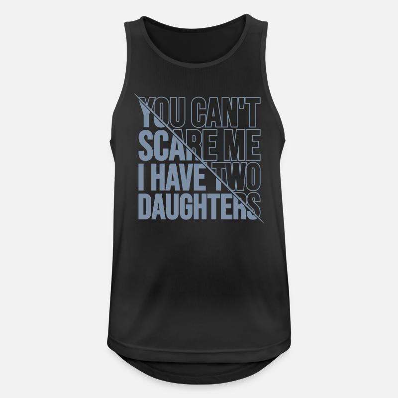 I have two daughters - Men's Breathable Tank Top - black
