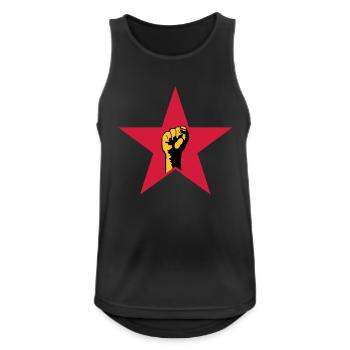 revolution star - Débardeur respirant Homme - noir - Devant - Nick (188cm)