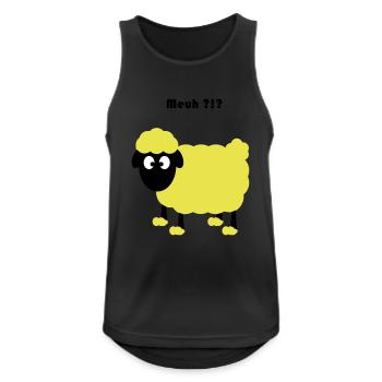 sheep - Men's Breathable Tank Top - black - Front - Nick (188cm)
