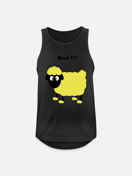 sheep - Men's Breathable Tank Top - black