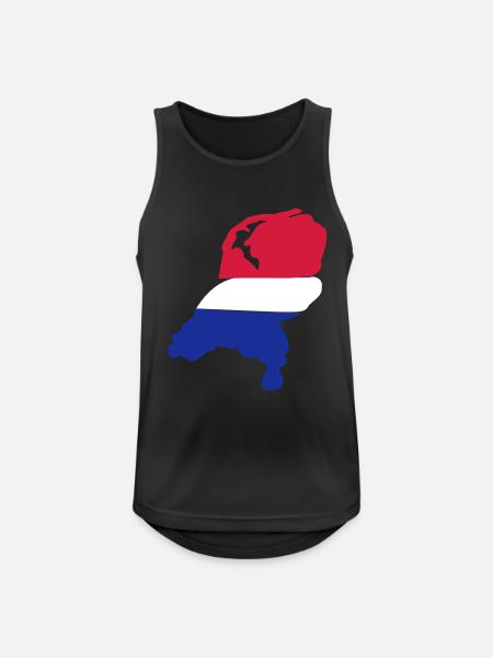 MAP OF Netherlands - Débardeur respirant Homme - noir