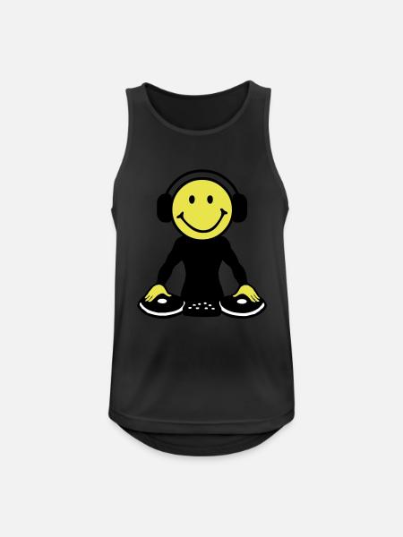 DJ - Men's Breathable Tank Top - black