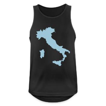 italy - Men's Breathable Tank Top - black - Front - Nick (188cm)