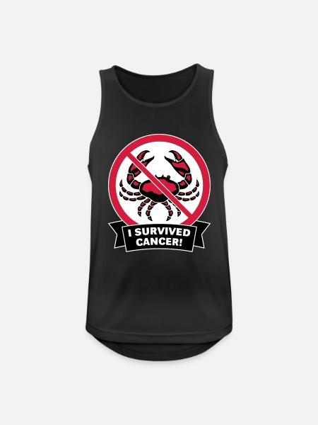 I survived cancer! (3C) - Men's Breathable Tank Top - black