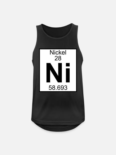 Nickel (Ni) (element 28) - Men's Breathable Tank Top - black