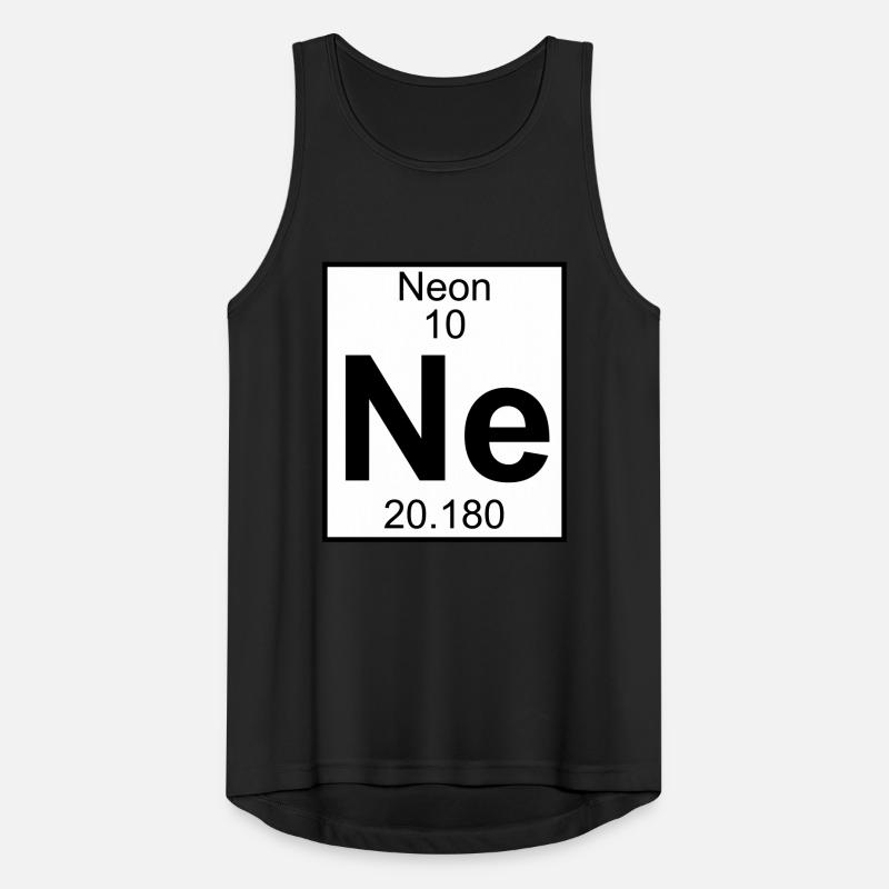 Elements 10 - ne (neon) - Full (white) Männer Tank Top atmungsaktiv