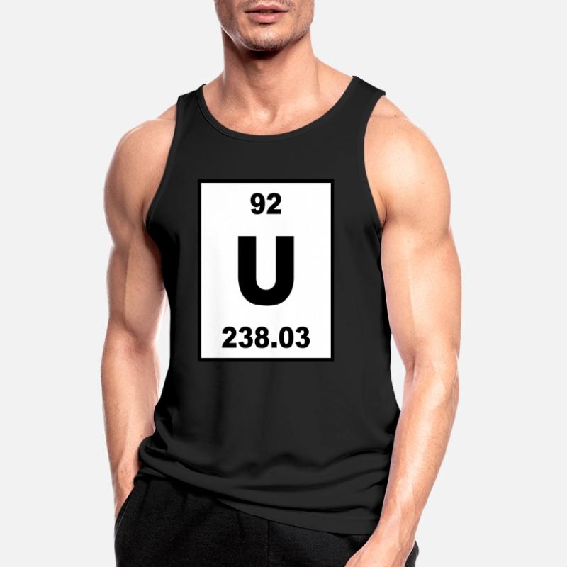Uranium (U) (element 92) Men's Breathable Tank Top