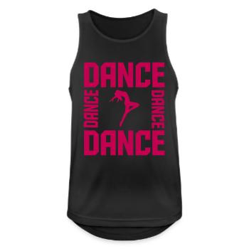 Dance - Men's Breathable Tank Top - black - Front - Nick (188cm)
