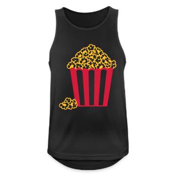 Pop-corn - Débardeur respirant Homme - noir - Devant - Nick (188cm)