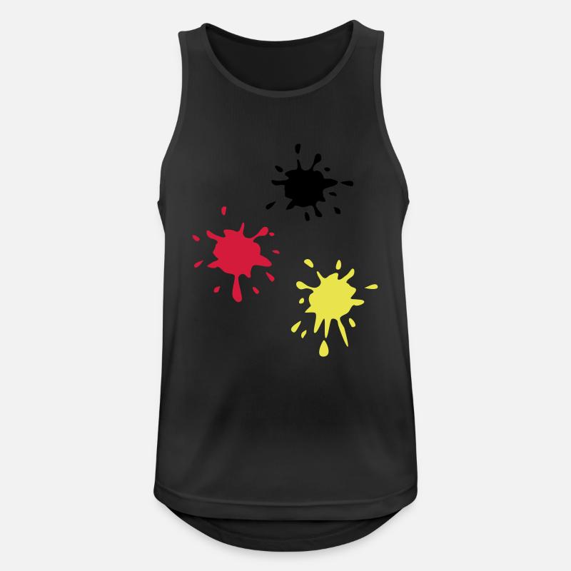 Kunst, Klecks, kunstklecks (super cheap!) - Männer Tank Top atmungsaktiv - Schwarz
