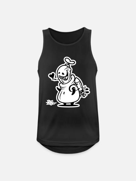 ei8ht-bot heart - Männer Tank Top atmungsaktiv - Schwarz