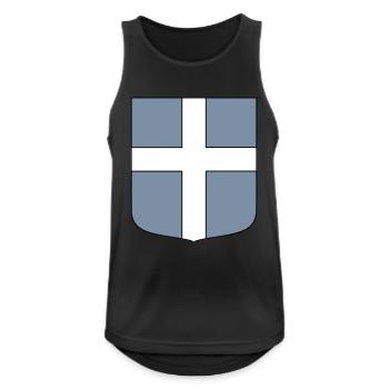 Bouclier tactique de l’ENG - Débardeur respirant Homme - noir - Devant - Nick (188cm)