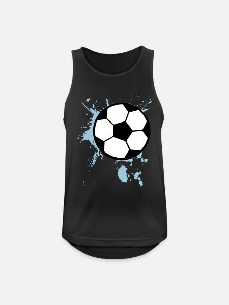 Fußball Splash 3c - Männer Tank Top atmungsaktiv - Schwarz