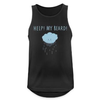 help (b) - Men's Breathable Tank Top - black - Front - Nick (188cm)