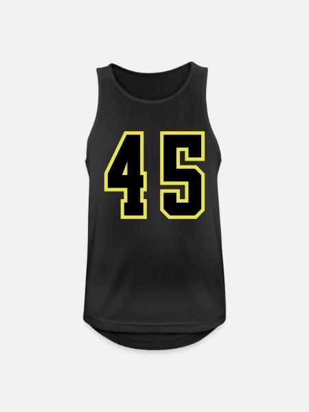 45 Number Leotard - Men's Breathable Tank Top - black
