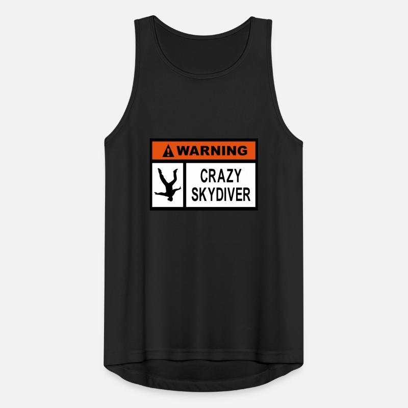 Warning Crazy Skydiver Men's Breathable Tank Top