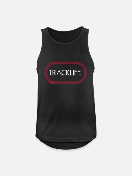 Chemise de course Tracklife - Débardeur respirant Homme - noir