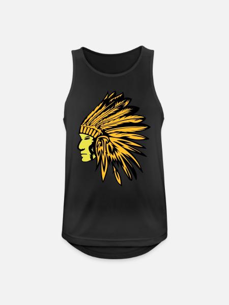 indianer - Men's Breathable Tank Top - black