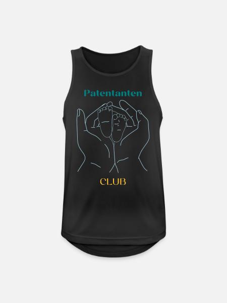 Patentanten Club - Männer Tank Top atmungsaktiv - Schwarz