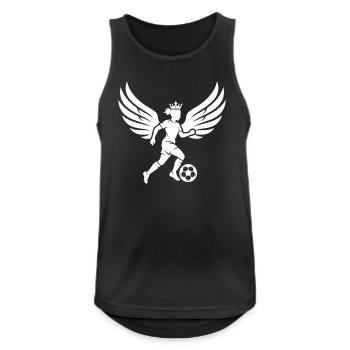 Football féminin Football féminin Silhouette - Débardeur respirant Homme - noir - Devant - Nick (188cm)