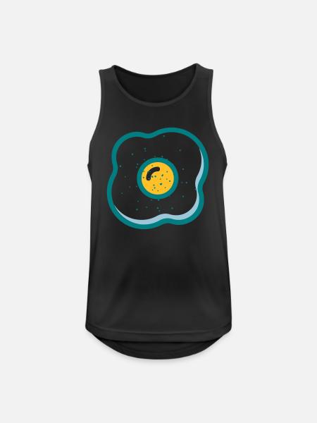 fried egg - Men's Breathable Tank Top - black