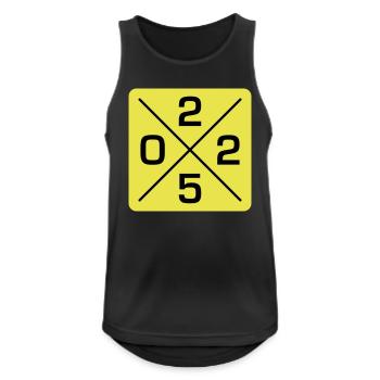2025 - Männer Tank Top atmungsaktiv - Schwarz - Vorne - Nick (188cm)