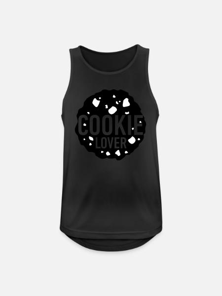 cookie lover - Männer Tank Top atmungsaktiv - Schwarz