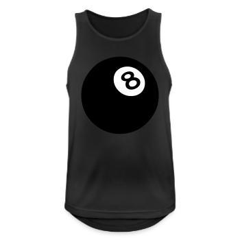 ball 8 black billiard 502 - Men's Breathable Tank Top - black - Front - Nick (188cm)
