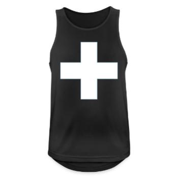 cross - Men's Breathable Tank Top - black - Front - Nick (188cm)
