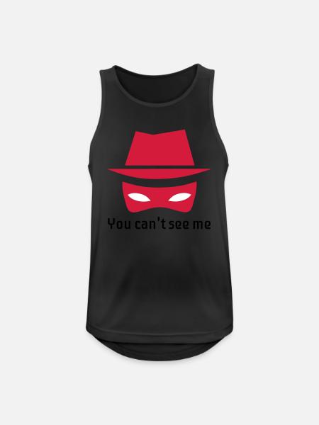 The invisible spy - Men's Breathable Tank Top - black