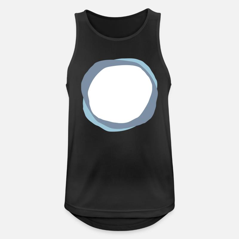 Psychedelische Kreise - Männer Tank Top atmungsaktiv - Schwarz