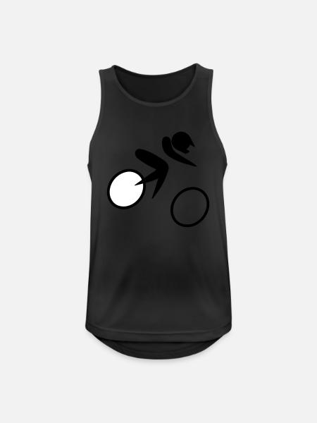 Off-road bicycle races - Men's Breathable Tank Top - black