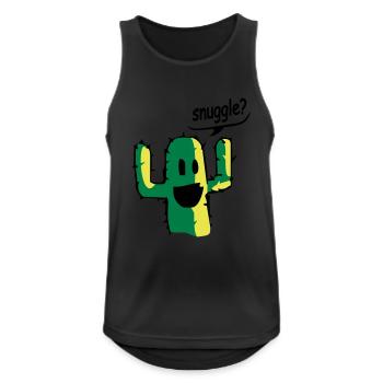 snuggle - Men's Breathable Tank Top - black - Front - Nick (188cm)