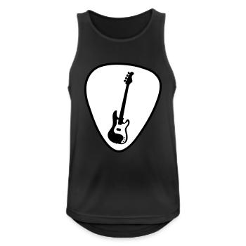 gitarre - Männer Tank Top atmungsaktiv - Schwarz - Vorne - Nick (188cm)