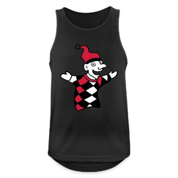 kasperle - Kasperletheater - 3 - Männer Tank Top atmungsaktiv - Schwarz - Vorne - Nick (188cm)