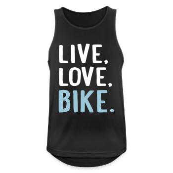 Bike - Men's Breathable Tank Top - black - Front - Nick (188cm)