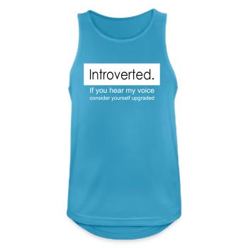 introvert - Men's Breathable Tank Top - sapphire blue - Front - Nick (188cm)