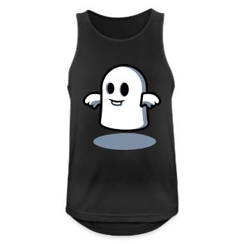 Kleiner Geist um Mitternacht - Gespenst - Männer Tank Top atmungsaktiv - Schwarz - Vorne - Nick (188cm)
