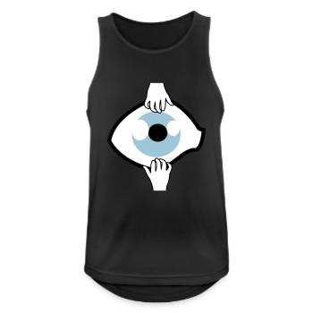 Eye on - Débardeur respirant Homme - noir - Devant - Nick (188cm)