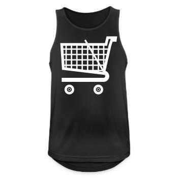 Shopping venture - Men's Breathable Tank Top - black - Front - Nick (188cm)