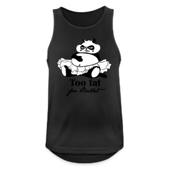 Too fat for ballett - Männer Tank Top atmungsaktiv - Schwarz - Vorne - Nick (188cm)