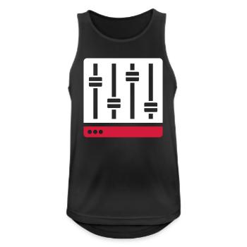 Equalizer mixer gift - Men's Breathable Tank Top - black - Front - Nick (188cm)