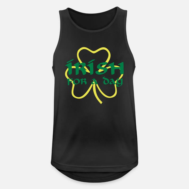 St. Patricks day - Männer Tank Top atmungsaktiv - Schwarz