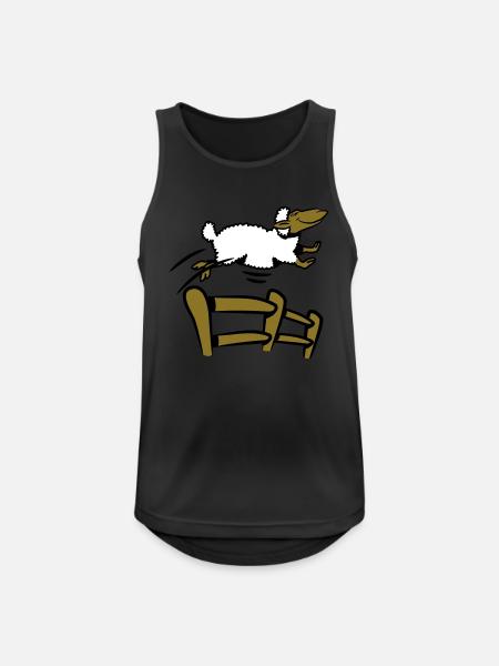 SHEEP Jumping Fence - Men's Breathable Tank Top - black