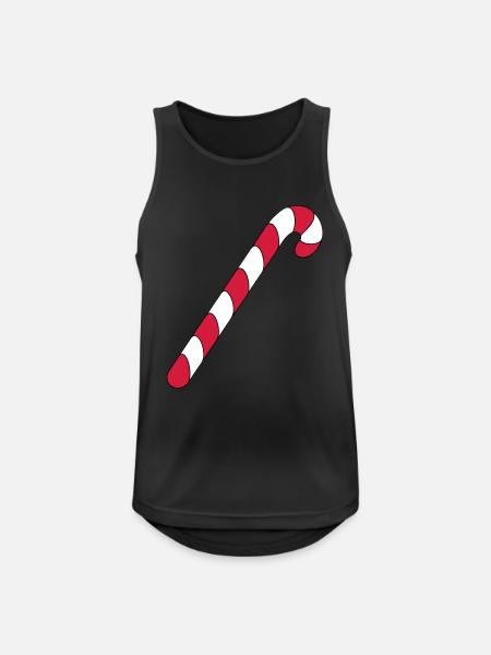 Zuckerstange - Männer Tank Top atmungsaktiv - Schwarz