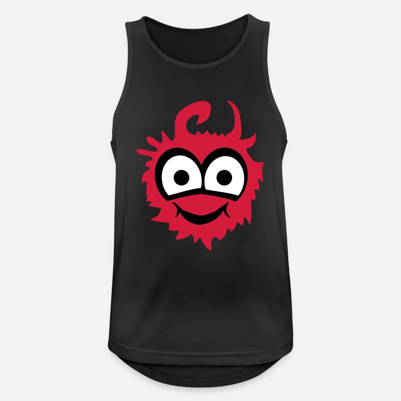 monster cute - Männer Tank Top atmungsaktiv - Schwarz